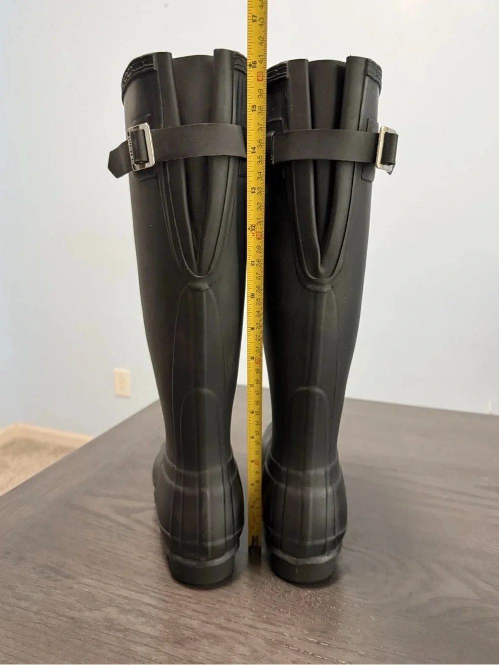 Hunter Original Tall Rain Boots Women US 7 UK 5 EU 38 Black Waterproof